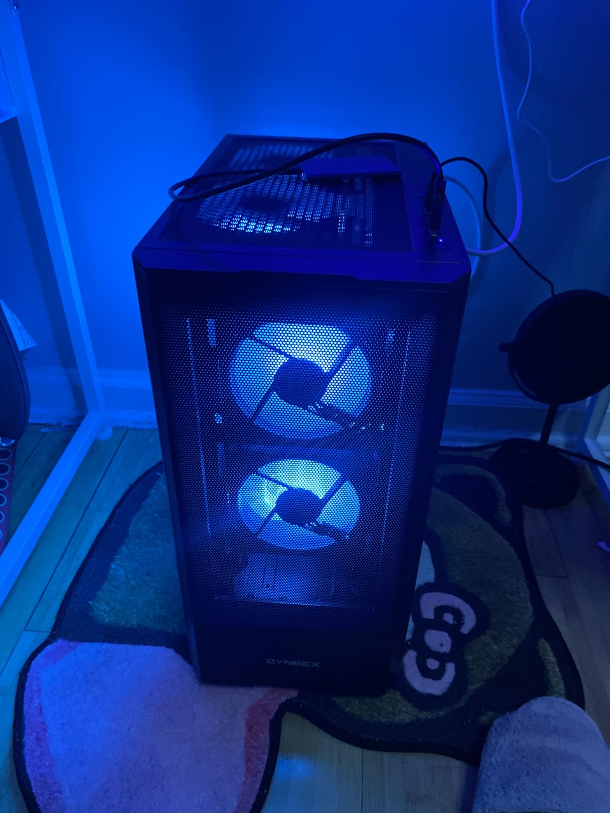 Prebuilt Gaming Desktop PC, AMD Ryzen 5 5500, GeForce RTX 3050 6GB,16GB DDR4 3200MHz RAM, 1TB NVMe SSD, ARGB Air Cooling, Wi-Fi,Tower Computer for Gaming, Streaming, Editing customer photo 2