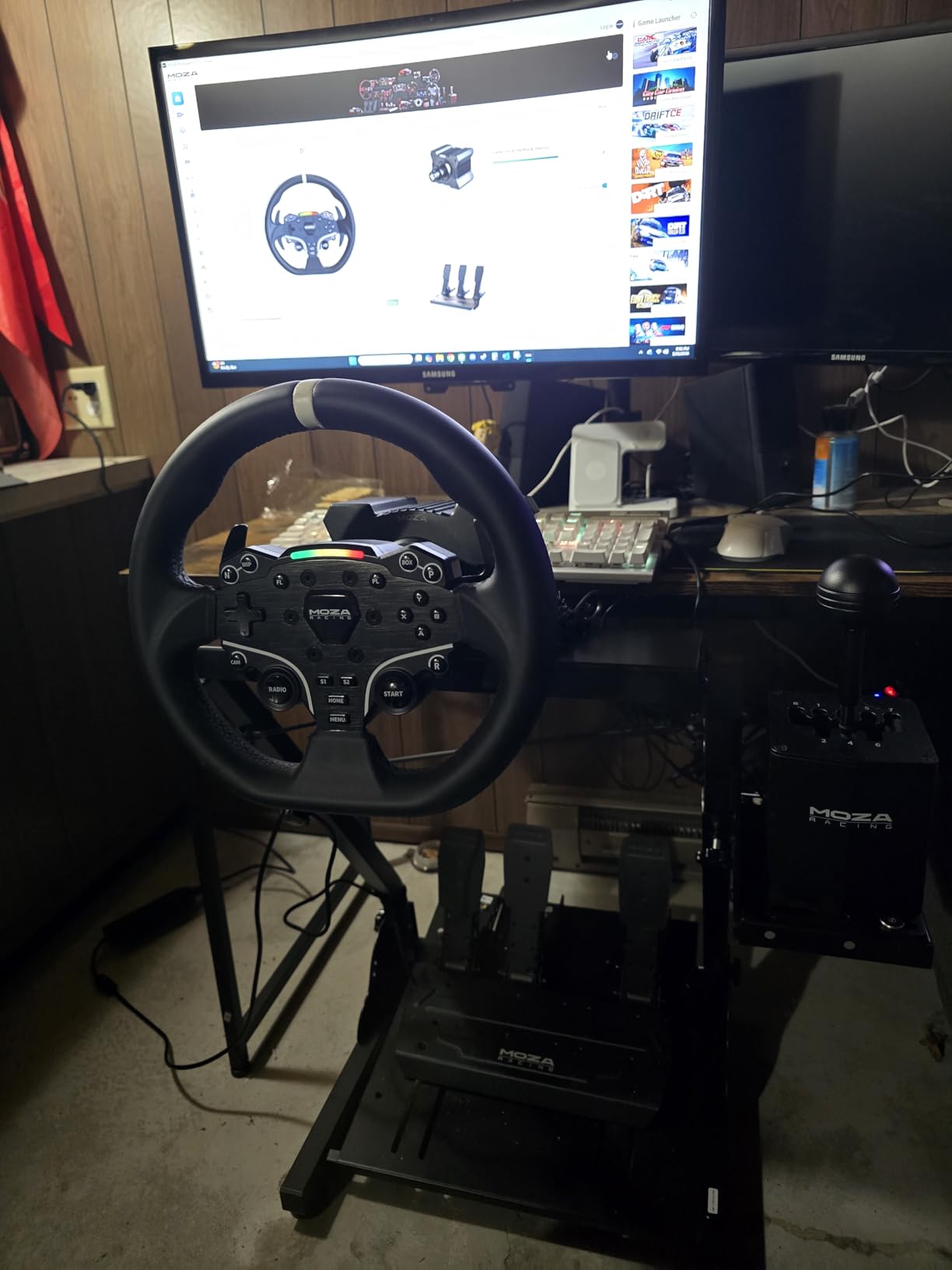 VEVOR Racing Wheel Stand, Adjustable & Foldable Simulator Stand for Logitech G29 G27 G920 G923, Thrustmaster T300RS T300GT T248 TS-PC TSXW Gaming Cockpit,Pedals Simulator NOT Included customer photo 1