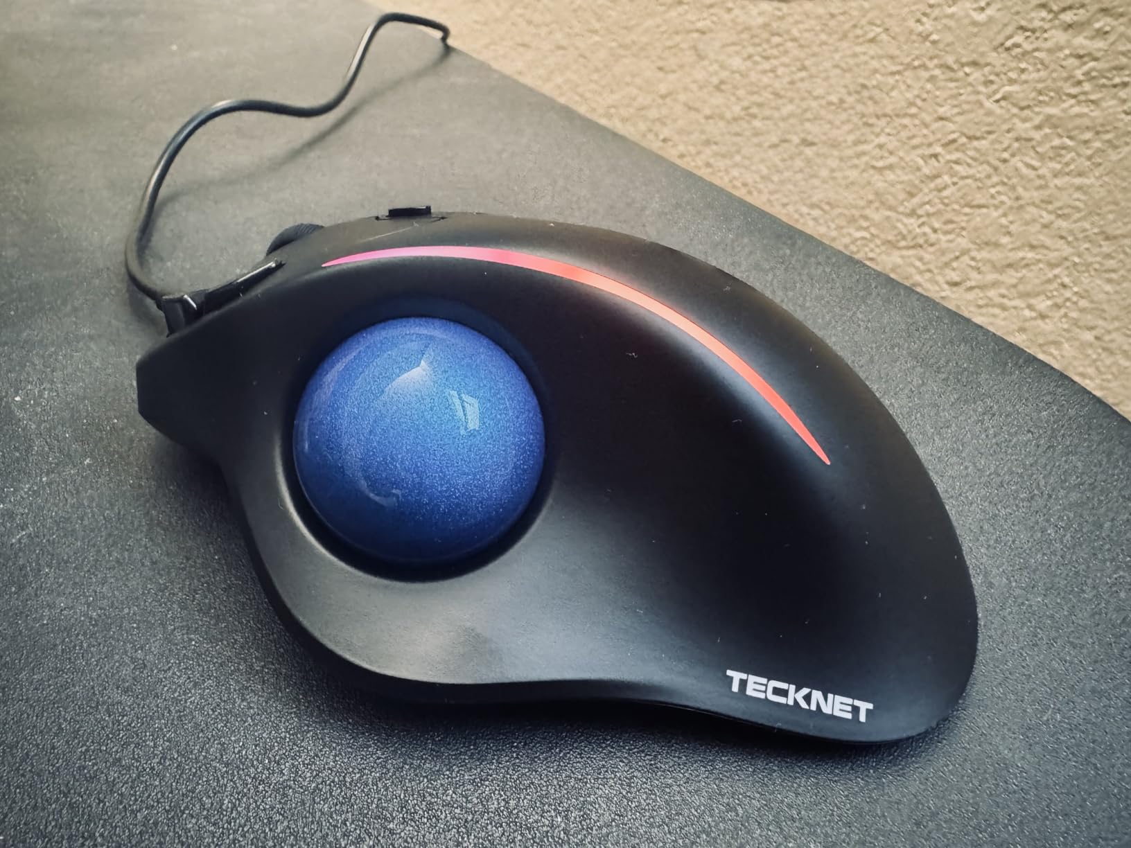 TECKNET Wireless Trackball Mouse, Bluetooth Mouse with Ergonomic, Black customer photo 2