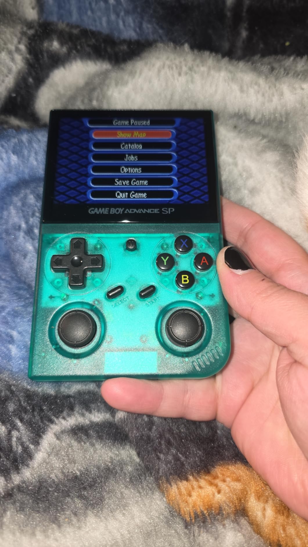 Anbernic RG35XX Pro Retro Handheld Game Console, RG 35XXPro Support HDMI TV Output 5G WiFi Bluetooth 4.2, 3.5 Inch IPS Screen Linux System Preloaded 4353 Games 3200mAh Battery (Transparent Teal) customer photo 1