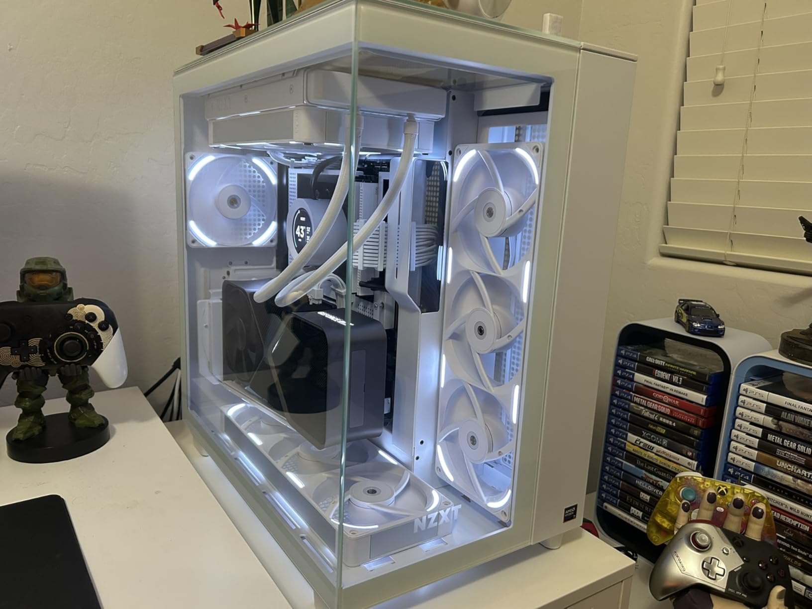 Lian Li ATX PC Case 4 Slots Vertical GPU Kit (VG4v4 White) | Premium Gen 5 Riser Cable PCI-E 5.0 x16-200mm, Adjustable Position, Anti-Sag Support customer photo 2