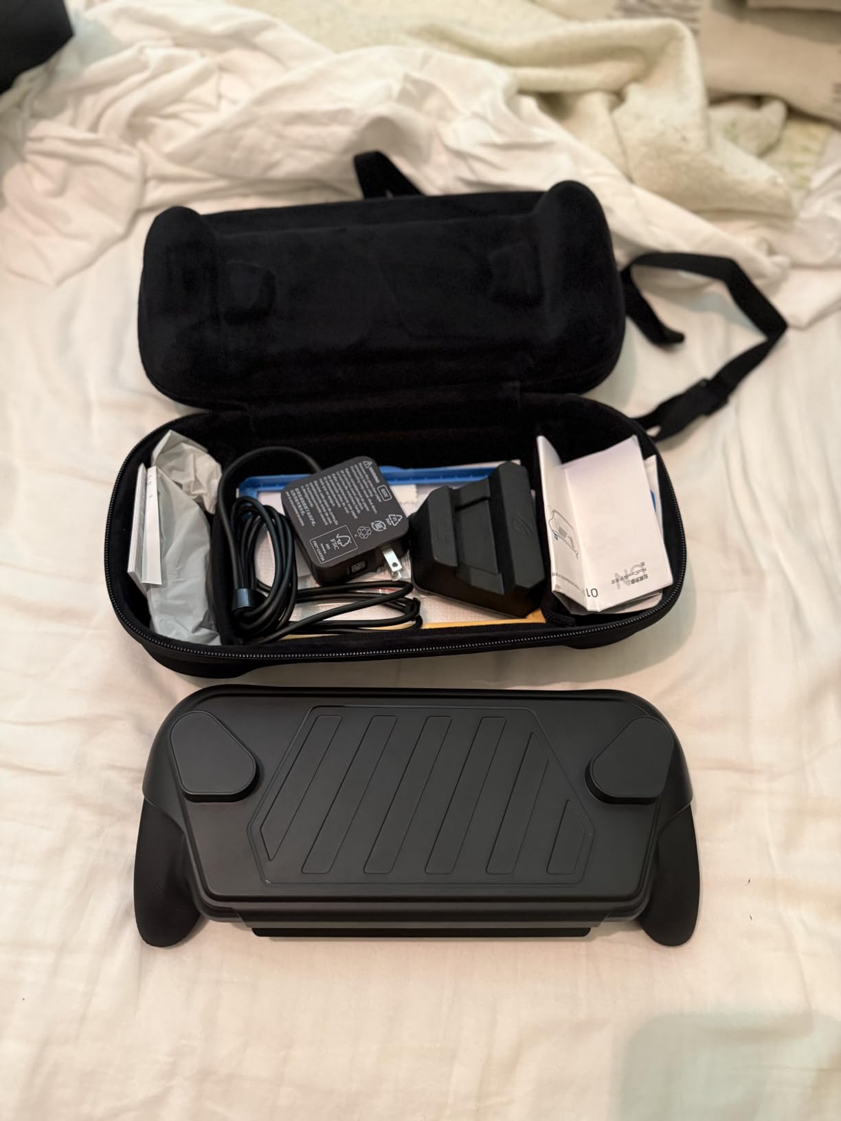 JSAUX Carrying Case for ROG Xbox Ally / ROG Xbox Ally X (2025) Double-Decker, Protective Hard Shell, Dual Layer Portable Travel Storage Bag Fits Adapter, Cable and Accessories -BG0136 customer photo 1