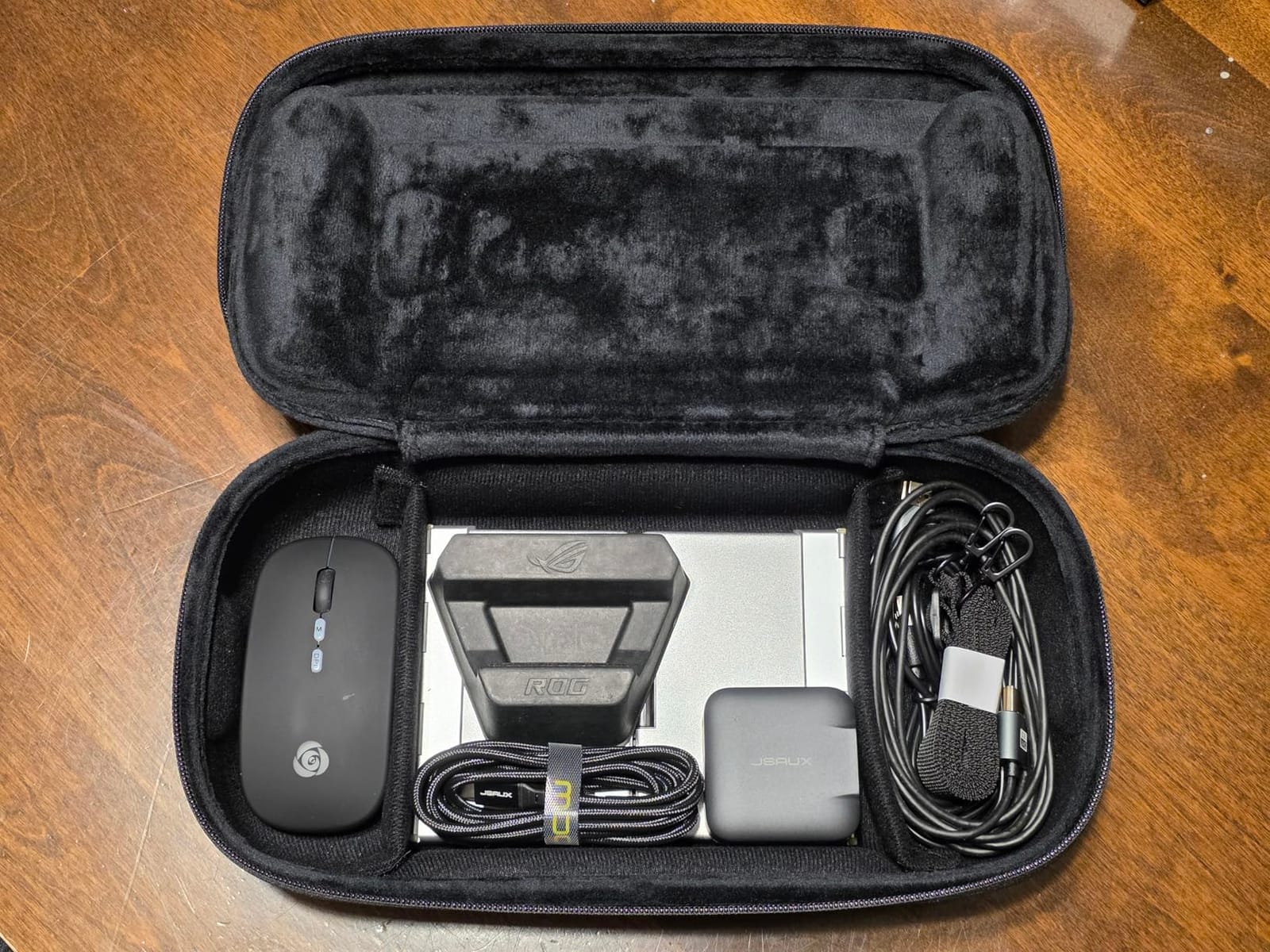 JSAUX Carrying Case for ROG Xbox Ally / ROG Xbox Ally X (2025) Double-Decker, Protective Hard Shell, Dual Layer Portable Travel Storage Bag Fits Adapter, Cable and Accessories -BG0136 customer photo 2