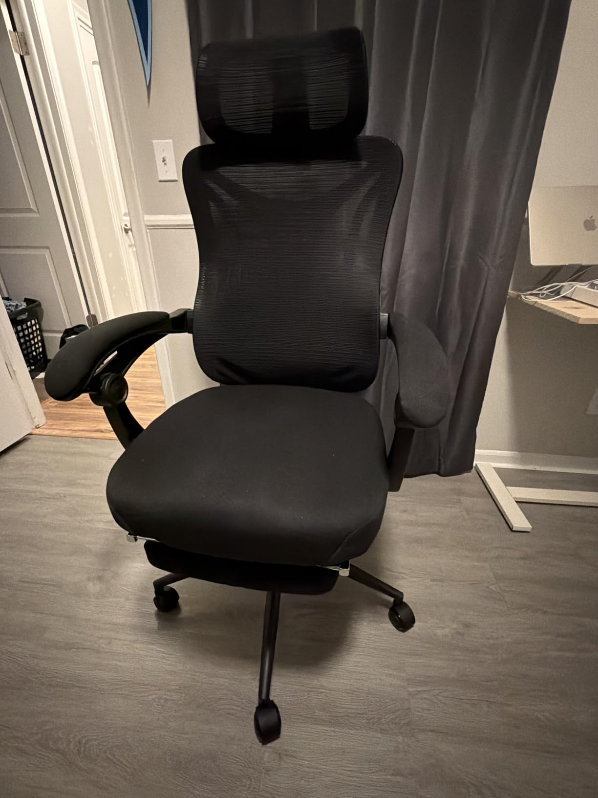 CYKOV Ergonomic Office Chair, Reclining, Footrest, Adjustable Lumbar, 350LB | 4-Way Headrest, 2-Way Lumbar, 90-135° Recline, Breathable Mesh, Gaming & Office, 5-Year Warranty customer photo 1