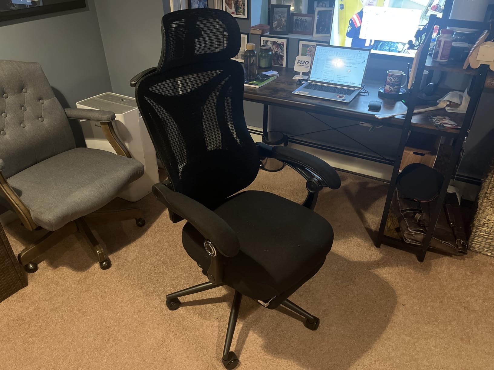 CYKOV Ergonomic Office Chair, Reclining, Footrest, Adjustable Lumbar, 350LB | 4-Way Headrest, 2-Way Lumbar, 90-135° Recline, Breathable Mesh, Gaming & Office, 5-Year Warranty customer photo 2