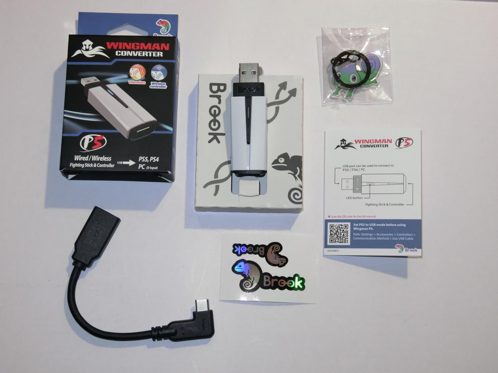 Brook Wingman P5 - P5 P4 PC Controller Converter with Wireless and Wired Support, Vibration, Six-Axis Motion, Turbo, Macro, Remap via Converter Center Software customer photo 1