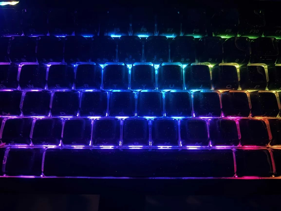 EPOMAKER Lusterfly Jelly Keycaps Set - 123 Keys Double-Shot Laser Engraved, MDA Profile, ABS+PC, Non-Shine-Through, MX-Compatible for 61/68/84/87/98/100/104-Key Mechanical Keyboard (Blue) customer photo 1