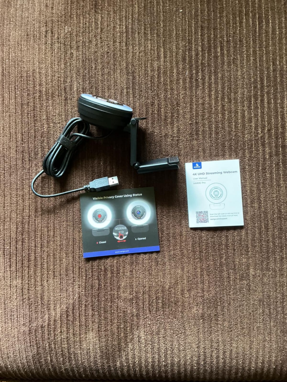 NexiGo N680E Pro 4K Webcam with Ring Light, PDAF Autofocus, 1080p 60FPS, Dual Noise-Canceling Mics, Privacy Shutter, USB Plug-and-Play for Zoom, Teams, Twitch, Google Meet customer photo 2