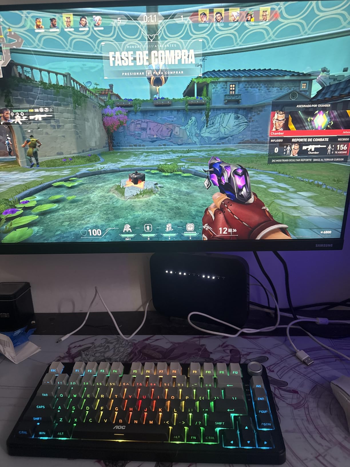 AOC GK330 75% Wireless Mechanical Gaming Keyboard, Hot-Swappable 3-Mode RGB | BT/2.4GHz/USB-C Connectivity, Pre-Lubed Reaper Switches, Anti-Ghosting, Gasket Mount and 5-Layer Sound-Dampening Padding customer photo 1