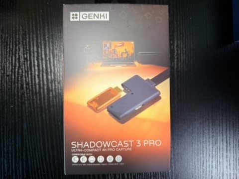 GENKI ShadowCast 3 Pro, 4K60 Capture Card, Zero-Latency HDMI Passthrough USB-C Video Capture Device Compatible with PS5, Xbox Series X/S, Switch, iPad, Laptop, DSLR, Streaming for OBS customer photo 1