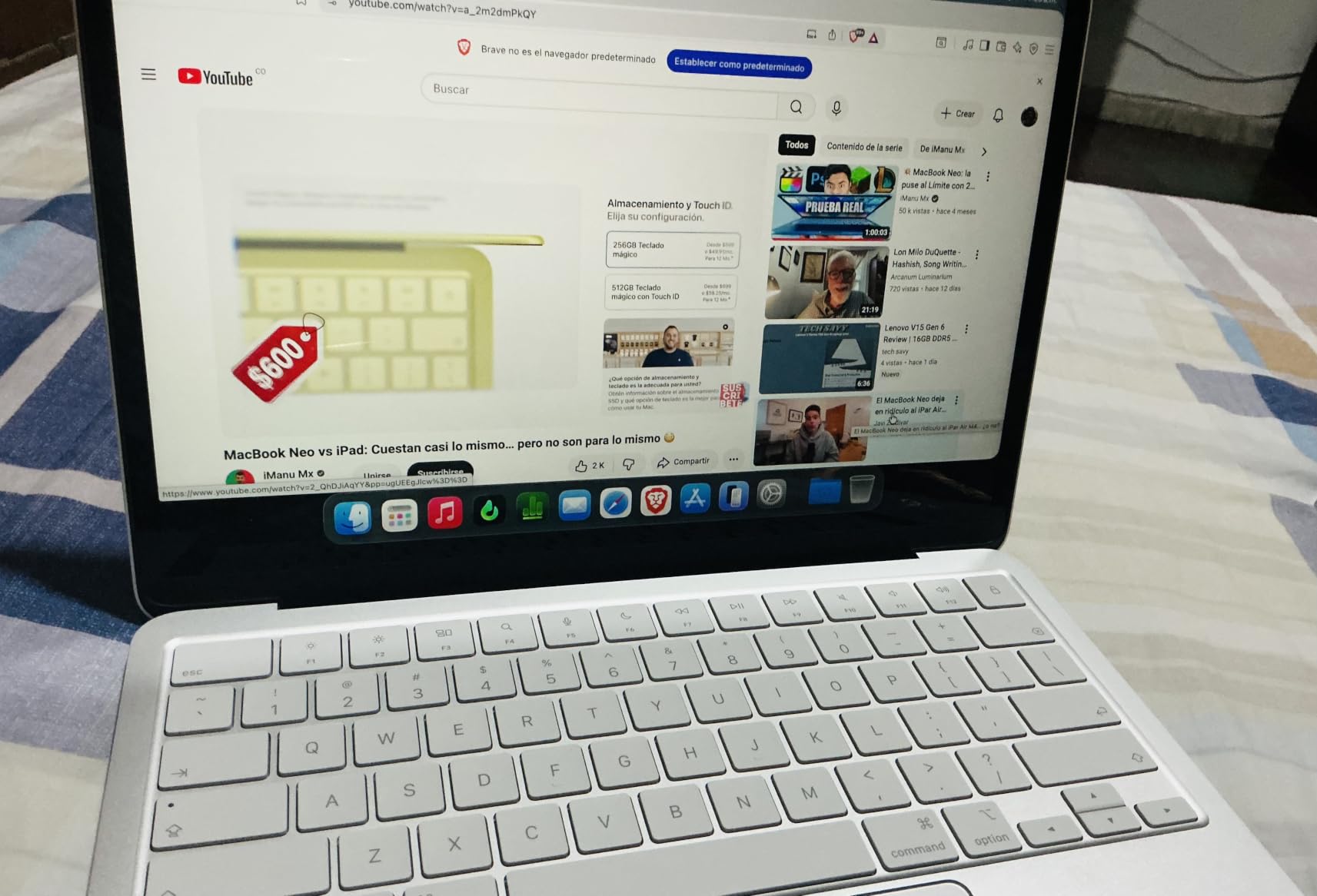Apple 2026 MacBook Neo 13-inch Laptop with A18 Pro chip: Built for AI and Apple Intelligence, Liquid Retina Display, 8GB Unified Memory, 256GB SSD Storage, 1080p FaceTime HD Camera; Citrus customer photo 1