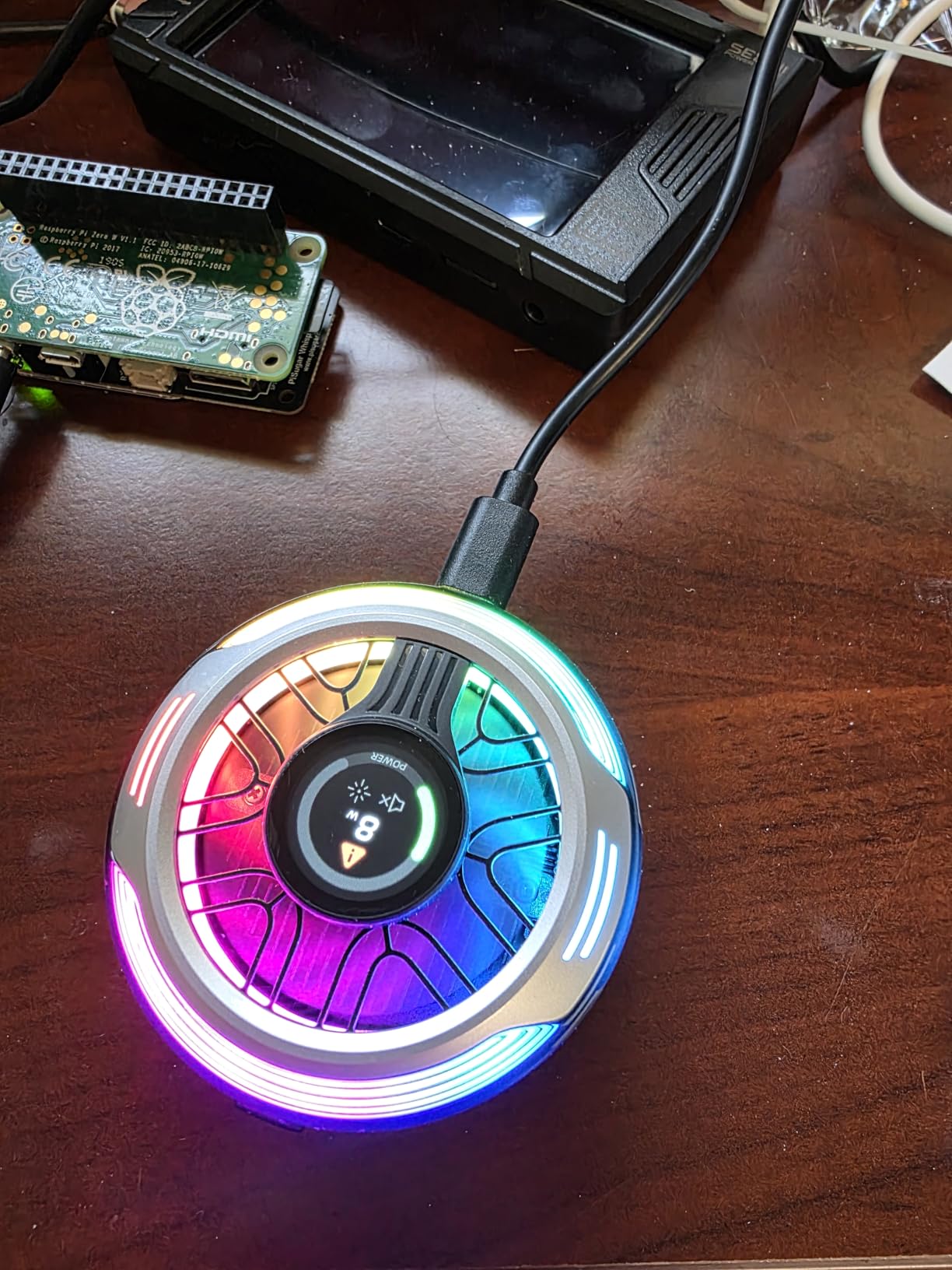 Black Shark Magnetic Phone Cooler 6 Pro - Smart Display, Magnetic Ring Plate, Addressable RGB LEDs, App-Controlled Cooling Fan for iPhone MagSafe, Android & iPad - Gaming, Streaming & Photography customer photo 2