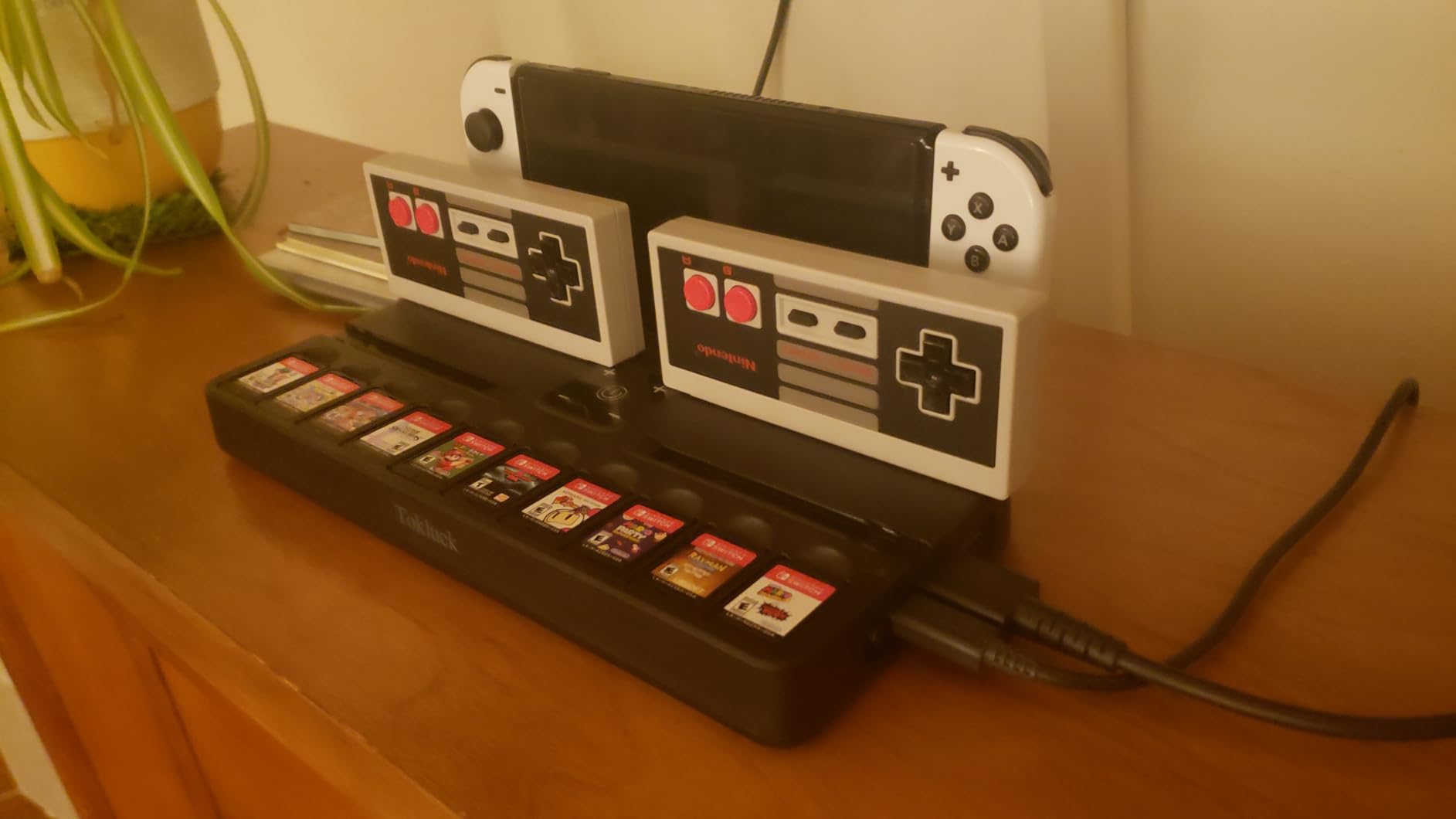 [Switch 2/1/OLED Compatible] Switch 2 Docking Station with Charging Dock, TV Base Dock Replacement Support 4k@120HZ HDMI Output, Switch 2 Accessories Store 12 Game Cards, Game Boy Advance Games customer photo 2