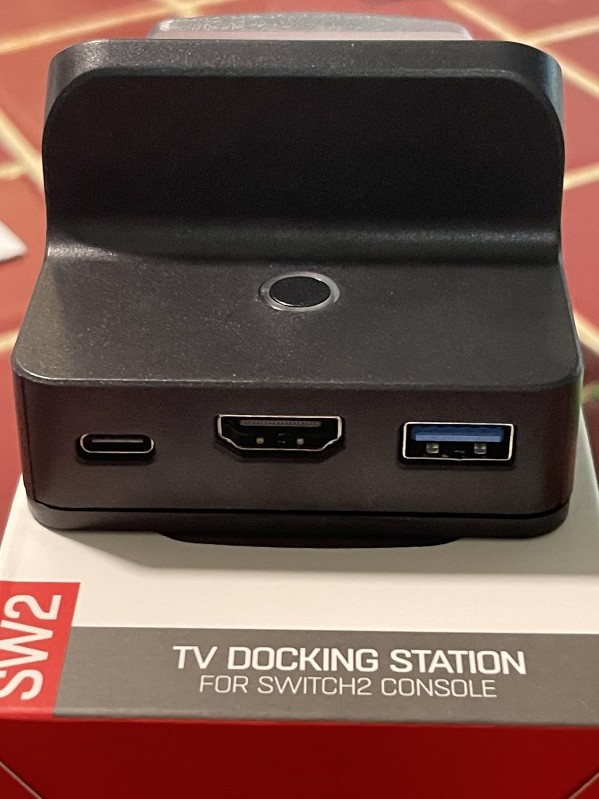 PORTHOLIC Docking Station for Nintendo Switch 2, Portable TV Dock with 4K@60Hz HDMI Output, 60W PD Charging, USB 3.0 & USB 2.0 Ports, One-Touch Mode Switch, 3-Angle Travel Charging Stand customer photo 1