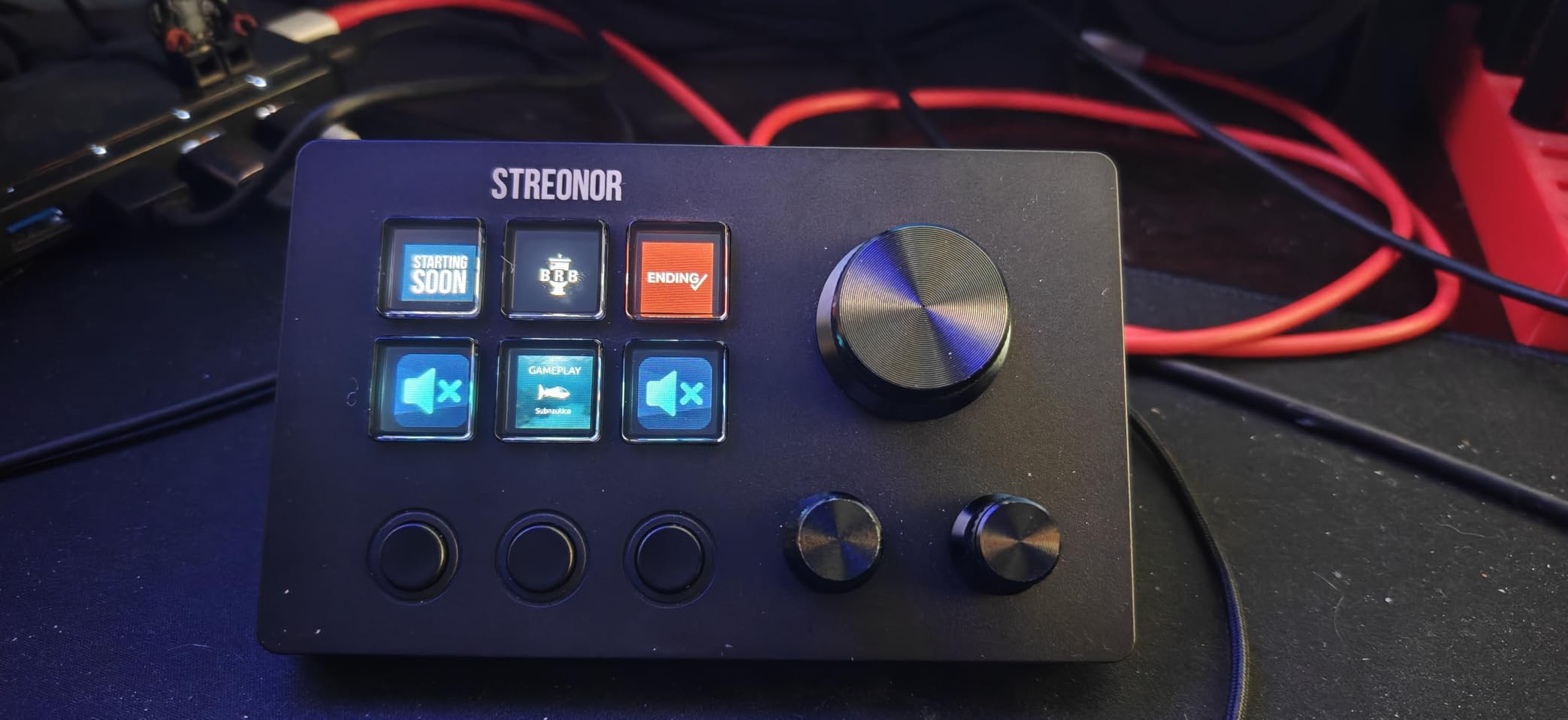S6 Mini Stream Controller, 6-Key LCD Control Deck, Black | Programmable Macro Pad, Hotkey Soundboard Keypad with 3 Rotary Knobs & Scene Switch for OBS, Twitch, YouTube, Audio Mixer customer photo 1
