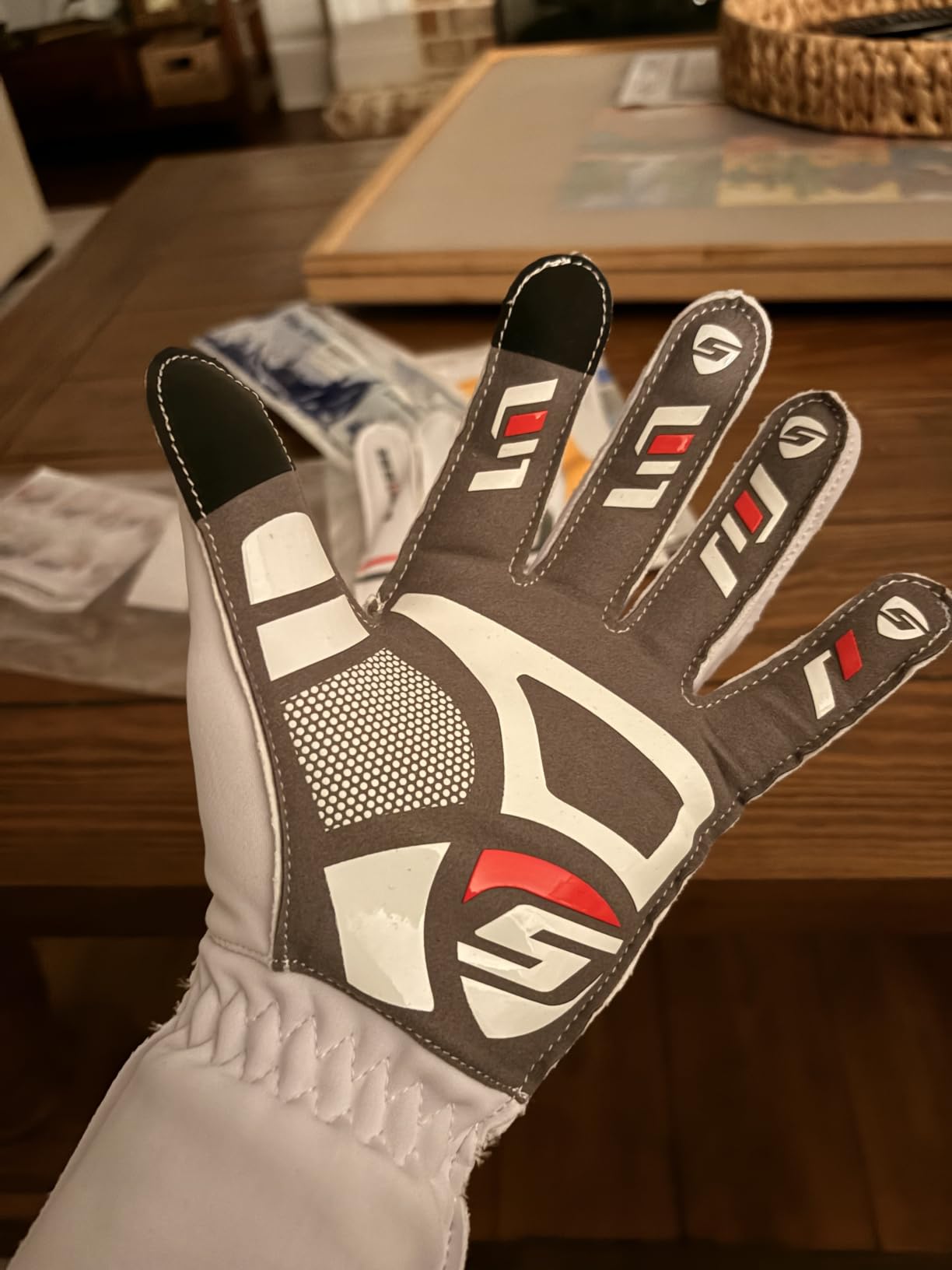STRASSE STRASSE Gen 2 Sim Racing Gloves - Suede Leather Palm with Silicone Grip Print, Outseam Stitching, Touchscreen Fingertips for Direct Drive and Belt-Drive Sim Racing Wheels customer photo 1