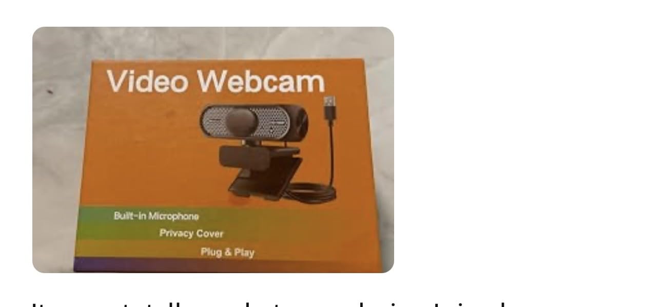 1080P HD Webcam with Microphone, Noise Cancellation, Privacy Cover, Wide-Angle Lens, Auto Light Correction, Plug & Play USB Webcam for Laptop, Desktop, PC, Mac, Zoom, Skype, Streaming (Black) customer photo 1