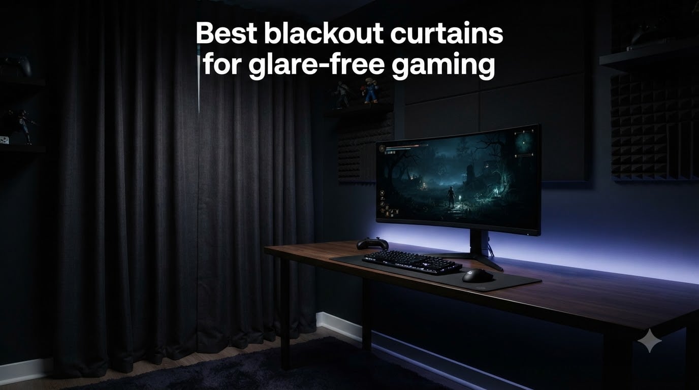 Best blackout curtains for glare-free gaming