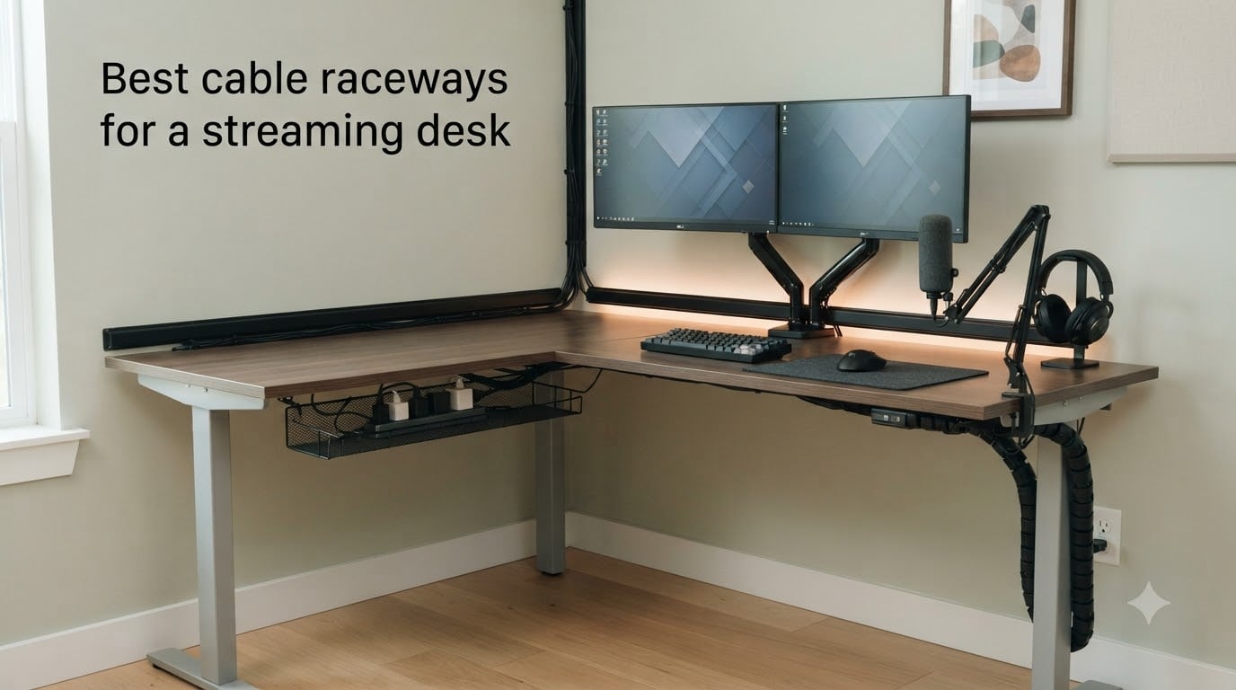 Best cable raceways for a streaming desk