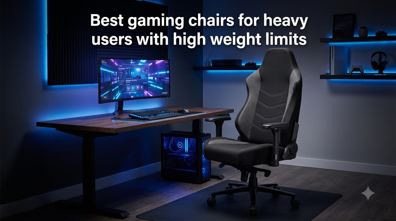 Best gaming chairs for heavy users with high weight limits