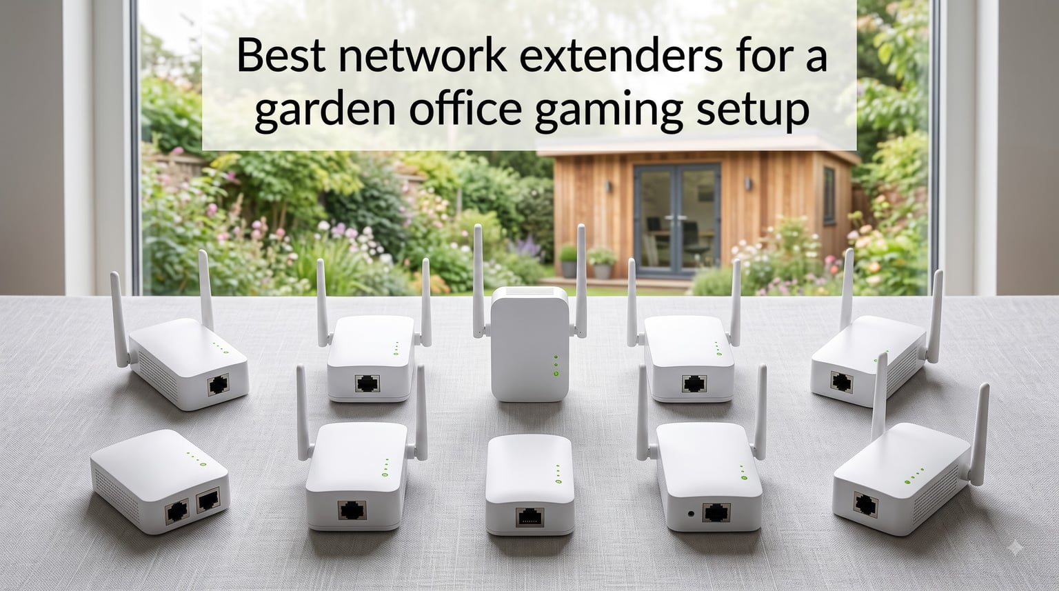Best network extenders for a garden office gaming setup