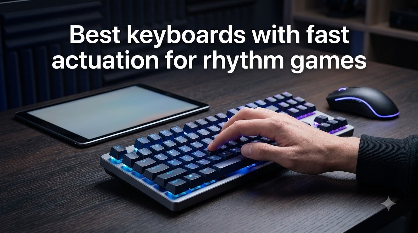 Best keyboards with fast actuation for rhythm games