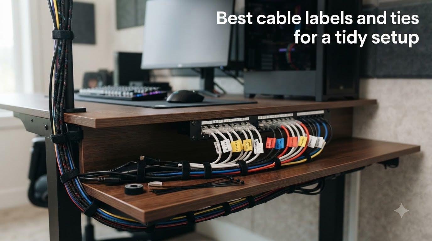 Best cable labels and ties for a tidy setup