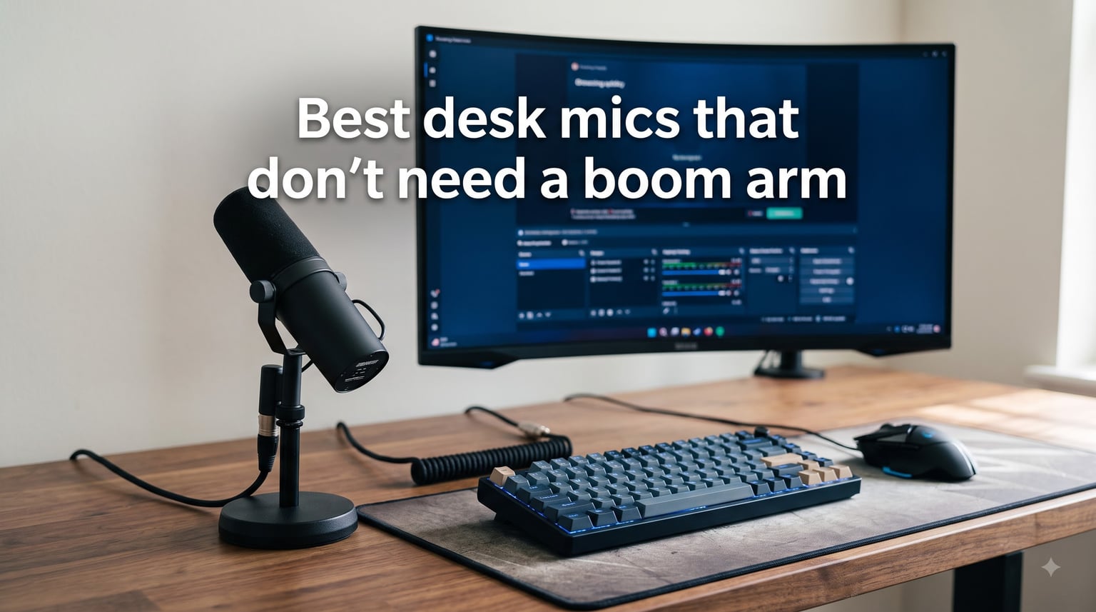Best desk mics that don't need a boom arm