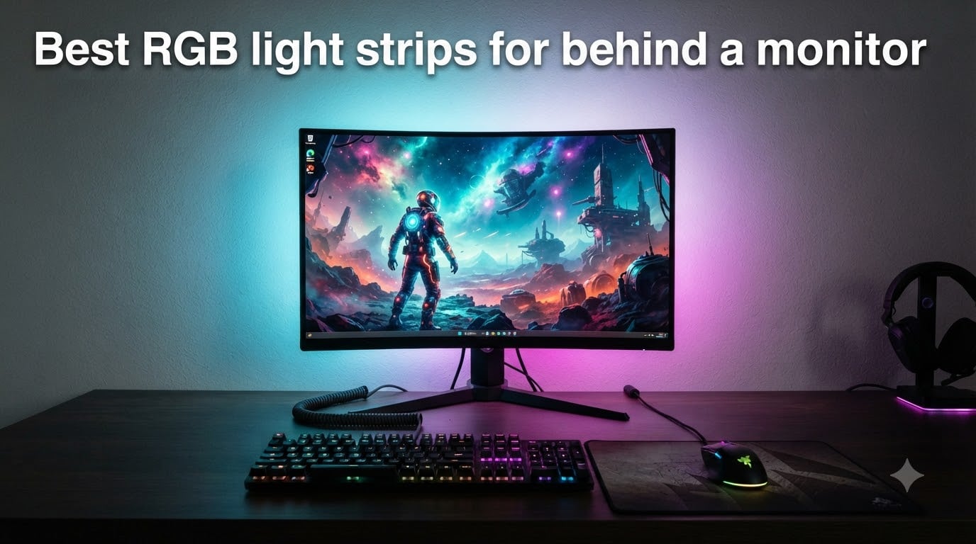 Best RGB light strips for behind a monitor