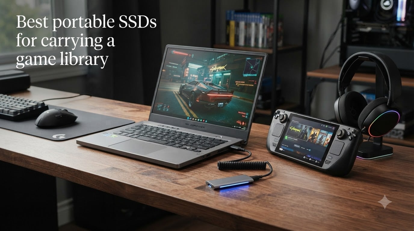 Best portable SSDs for carrying a game library