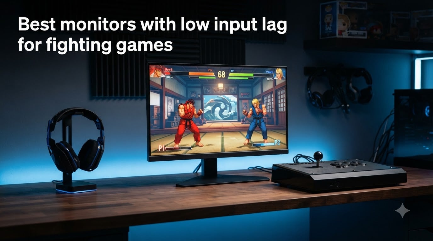 Best monitors with low input lag for fighting games