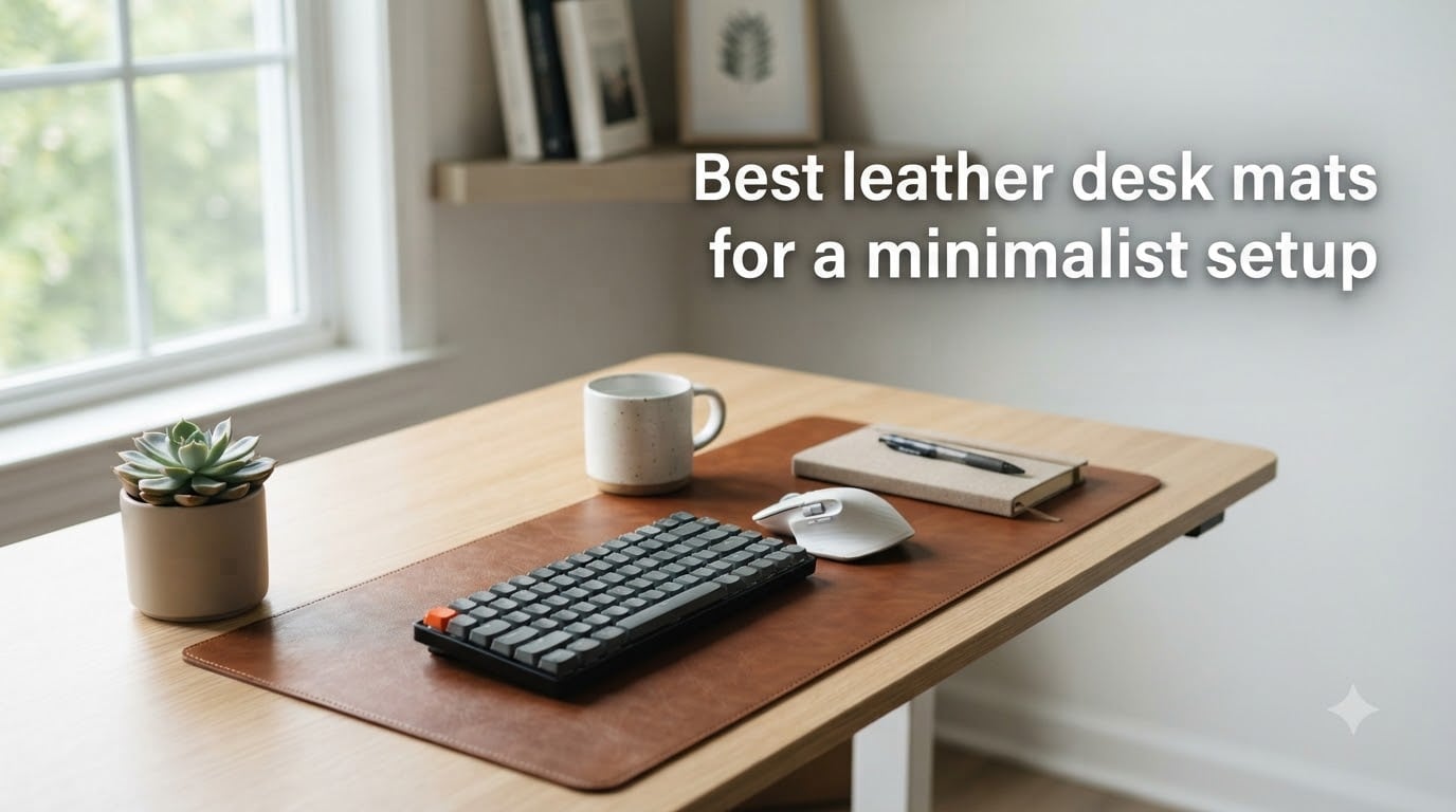 Best leather desk mats for a minimalist setup