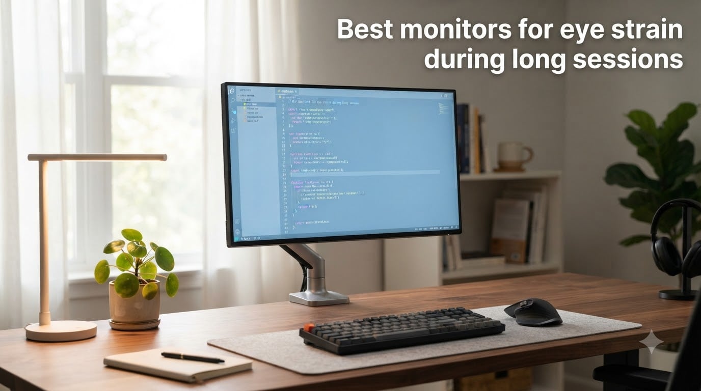 Best monitors for eye strain during long sessions