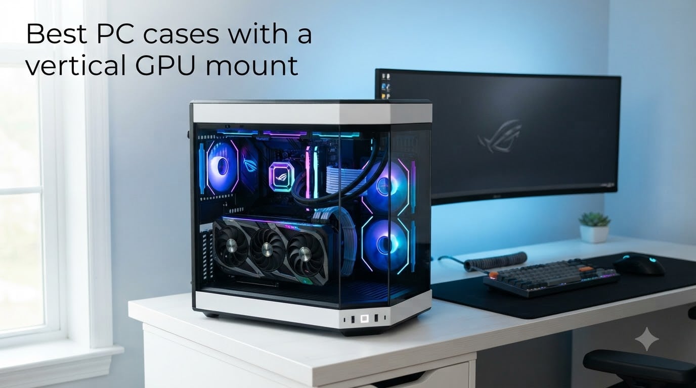 Best PC cases with a vertical GPU mount