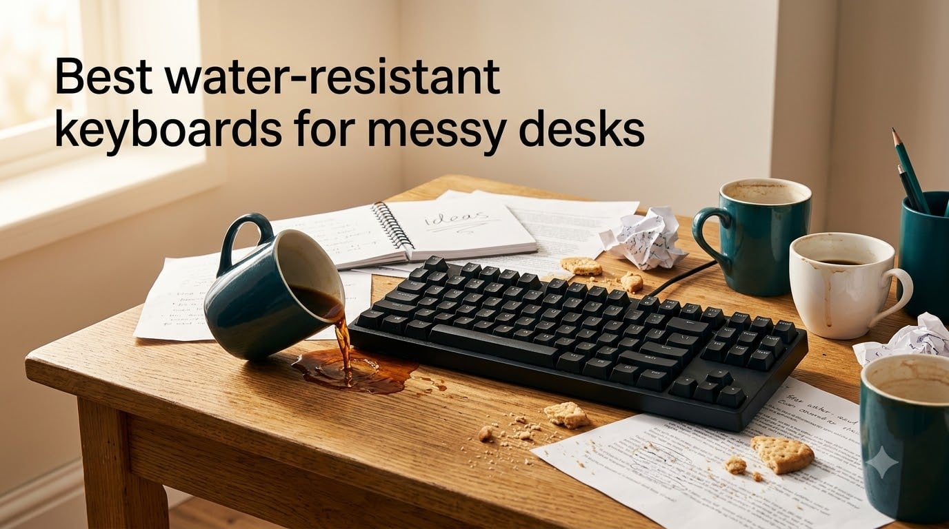 Best water-resistant keyboards for messy desks