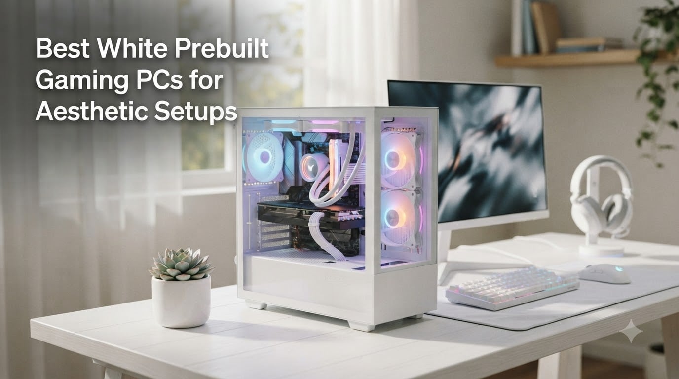 Best White Prebuilt Gaming PCs for Aesthetic Setups
