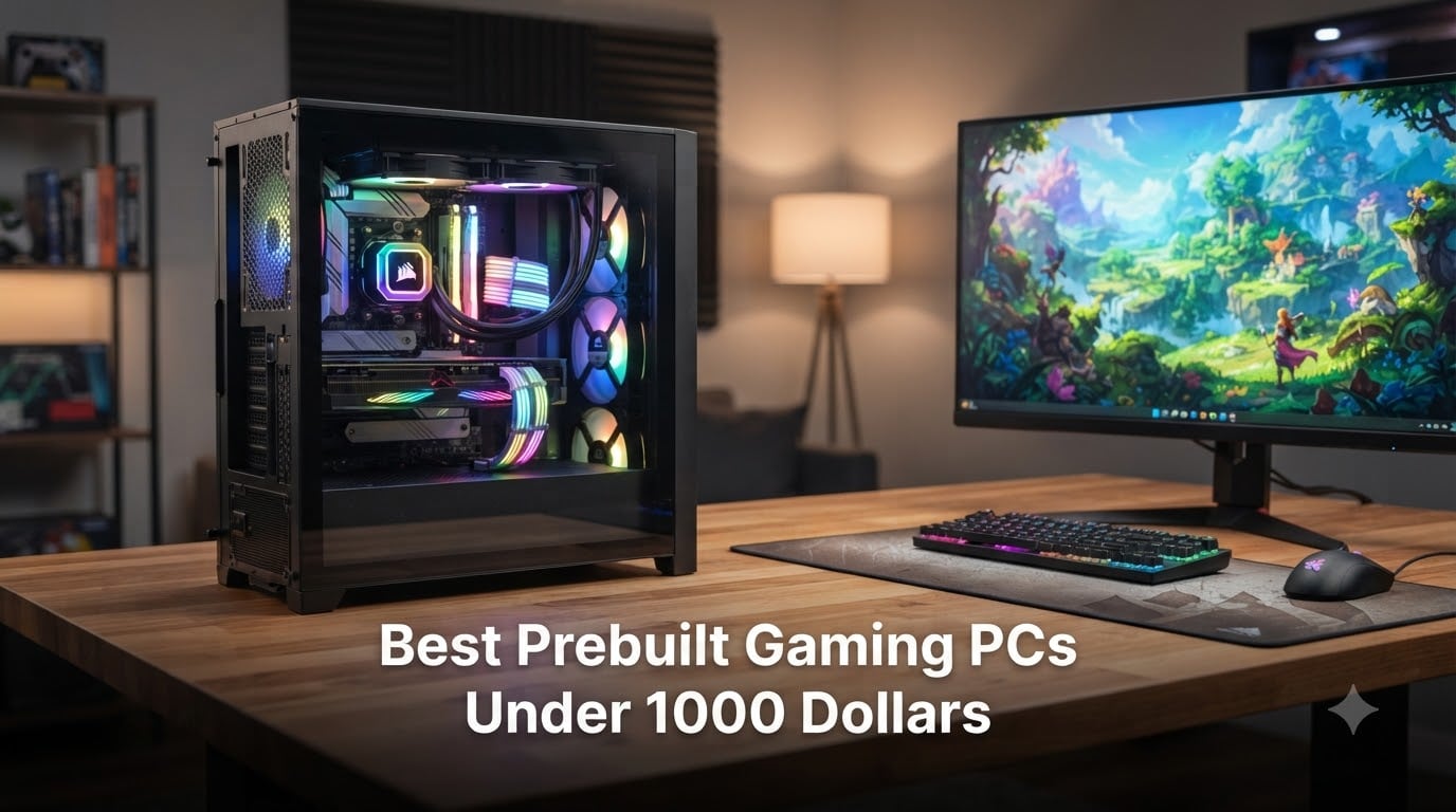 Best Prebuilt Gaming PCs Under 1000 Dollars