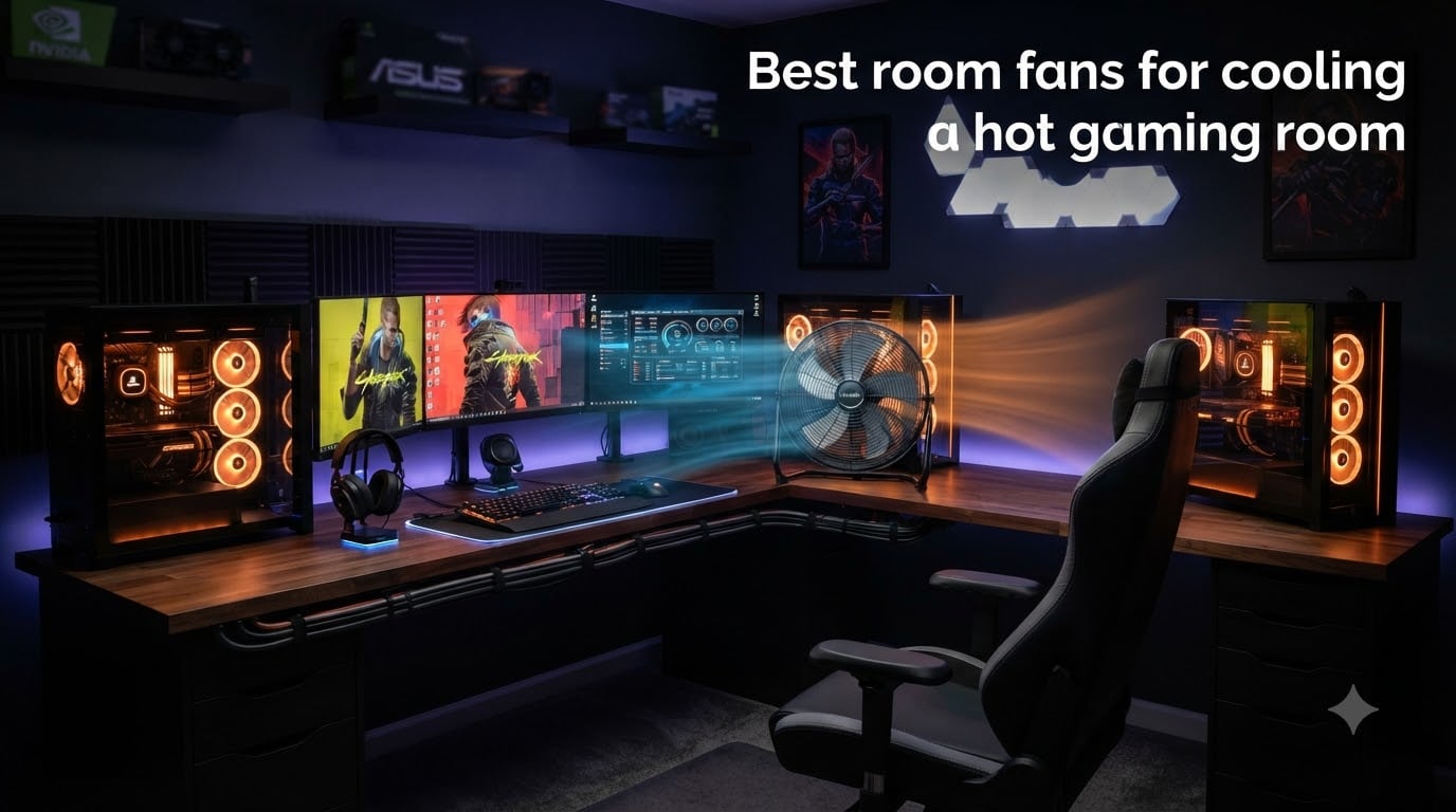 Best room fans for cooling a hot gaming room