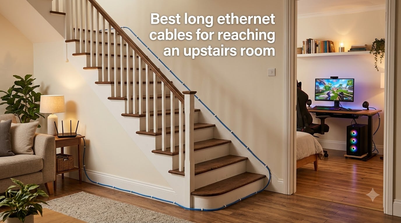 Best long ethernet cables for reaching an upstairs room