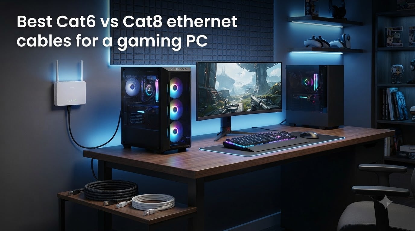 Best Cat6 vs Cat8 ethernet cables for a gaming PC