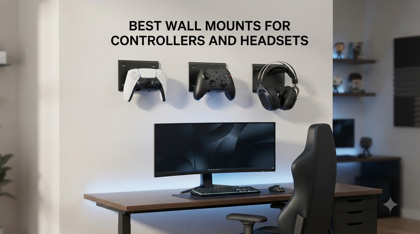 Best wall mounts for controllers and headsets