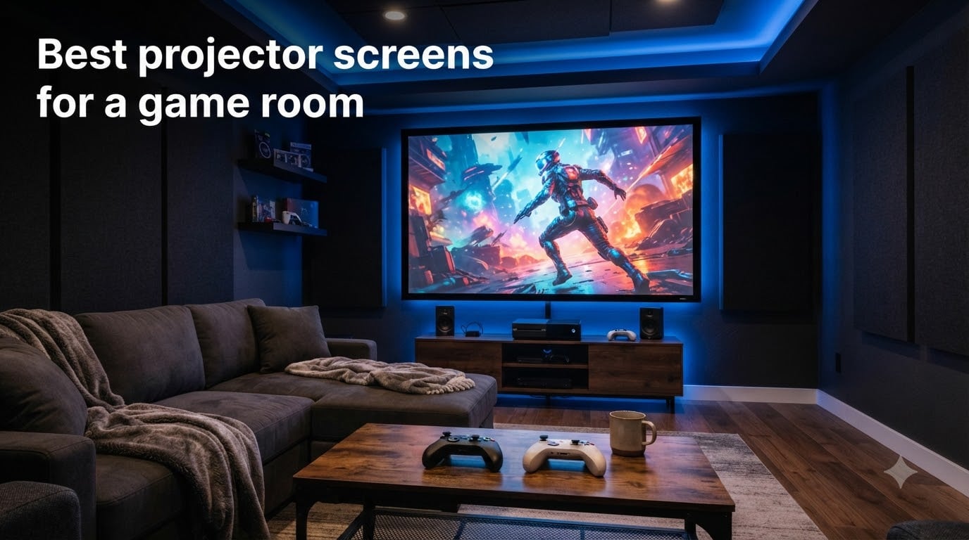 Best projector screens for a game room