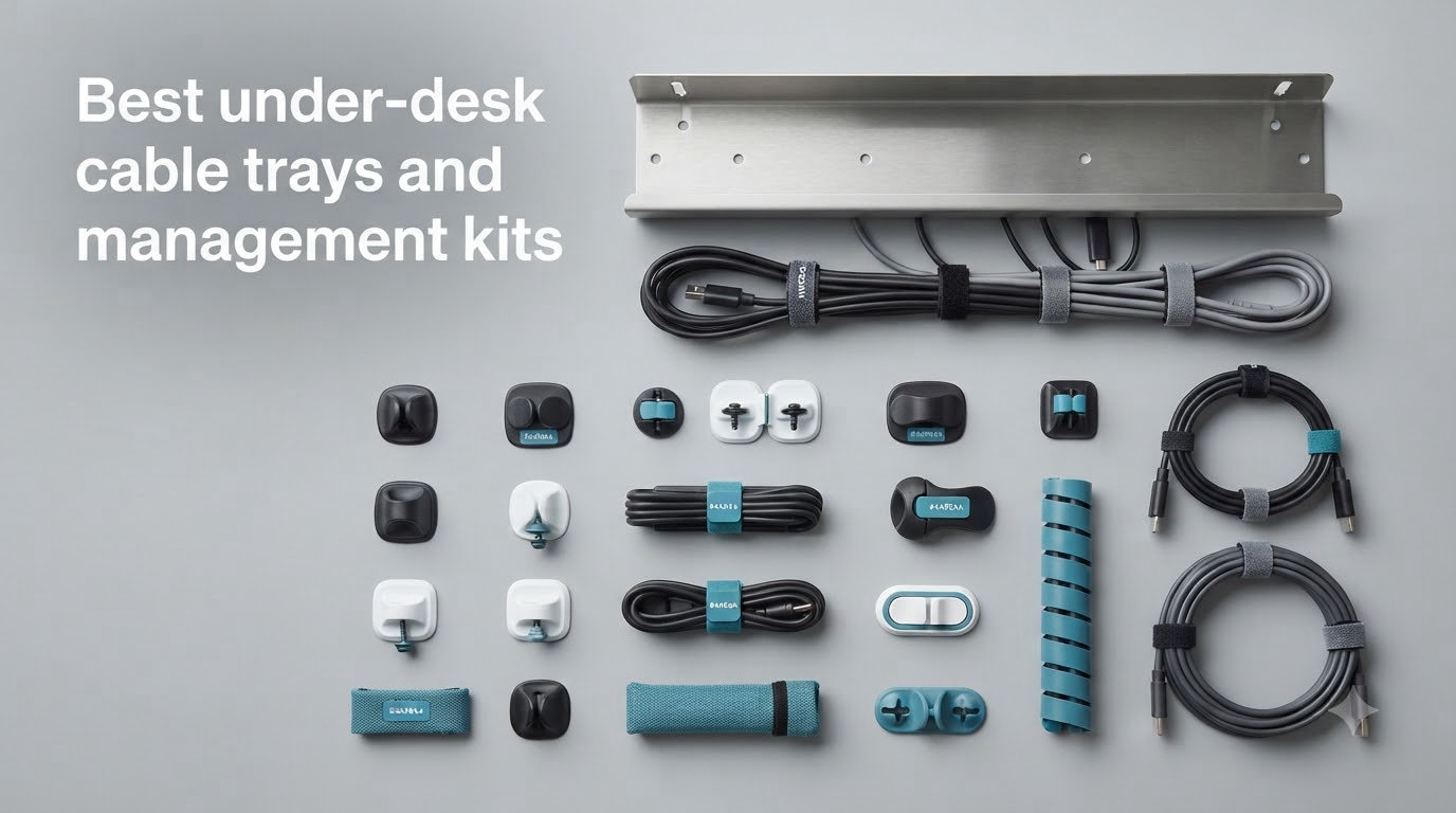 Best under-desk cable trays and management kits
