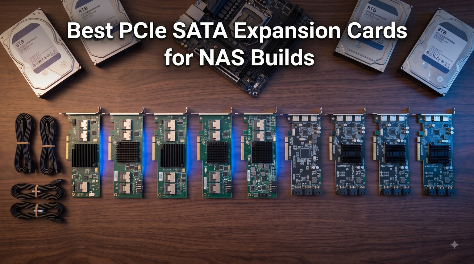 Best PCIe SATA Expansion Cards for NAS Builds