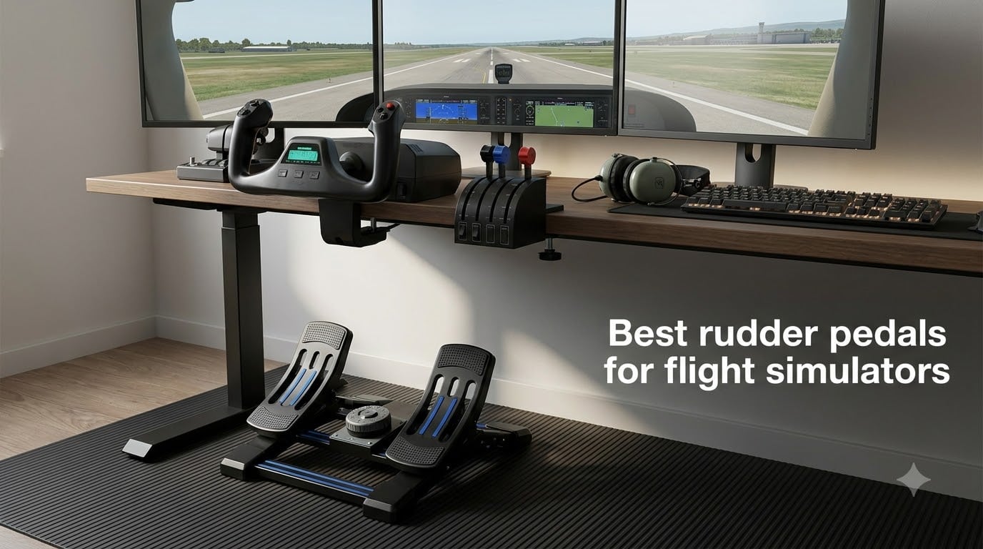 Best rudder pedals for flight simulators