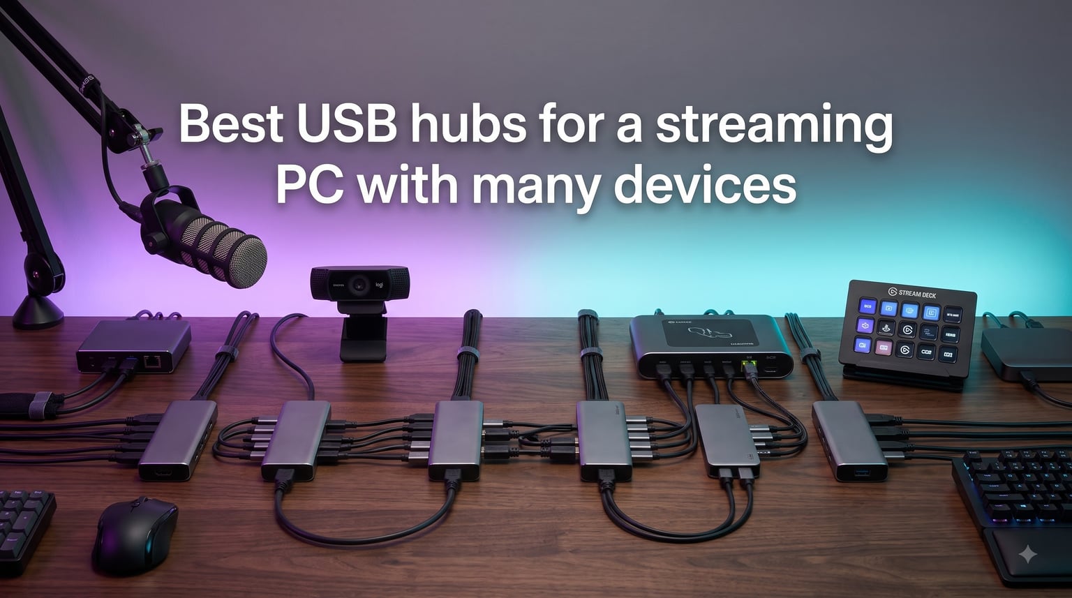 Best USB hubs for a streaming PC with many devices