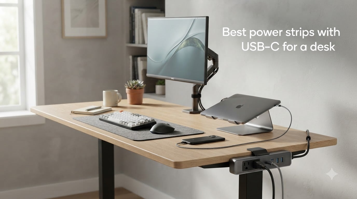 Best power strips with USB-C for a desk