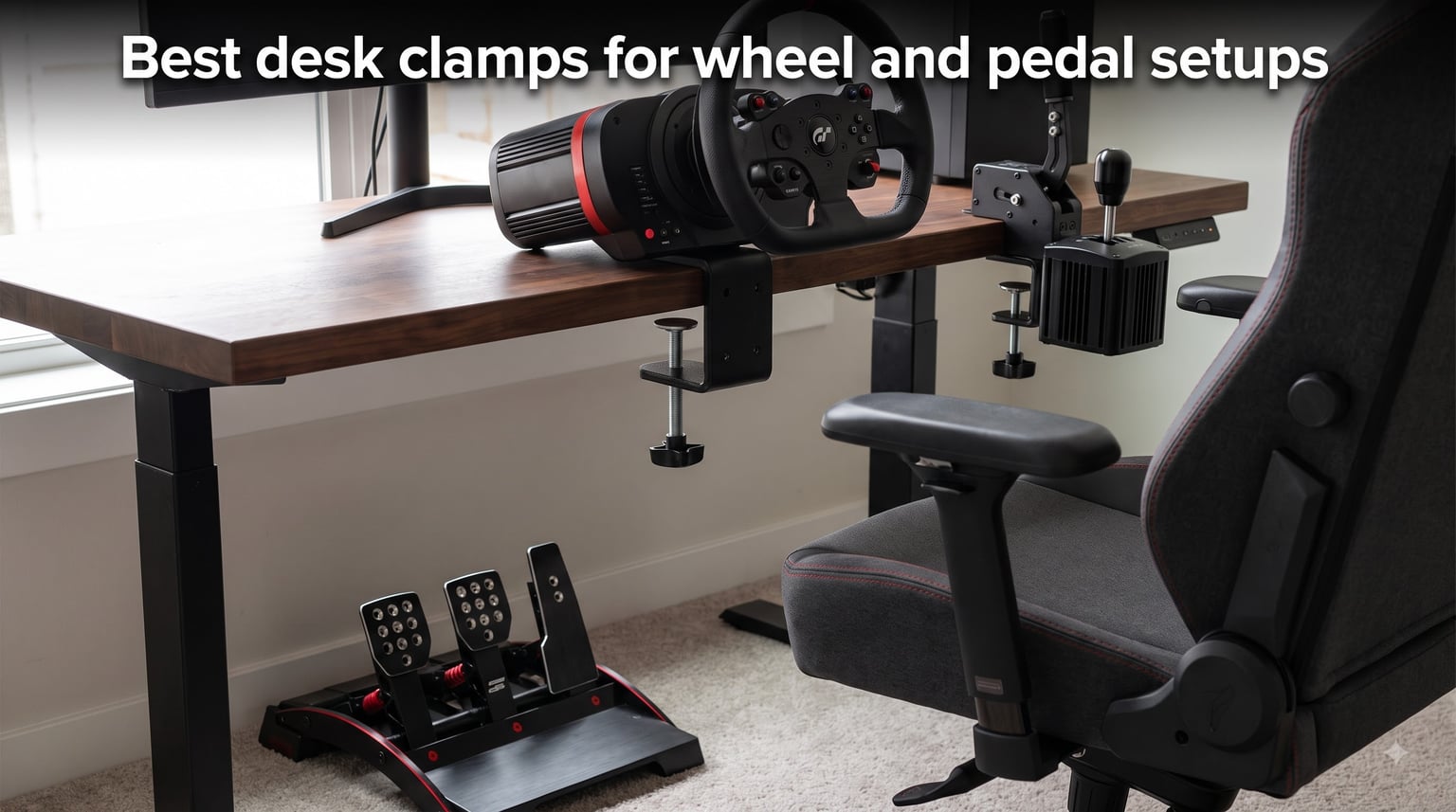 Best desk clamps for wheel and pedal setups