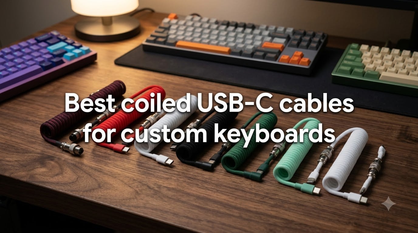 Best coiled USB-C cables for custom keyboards