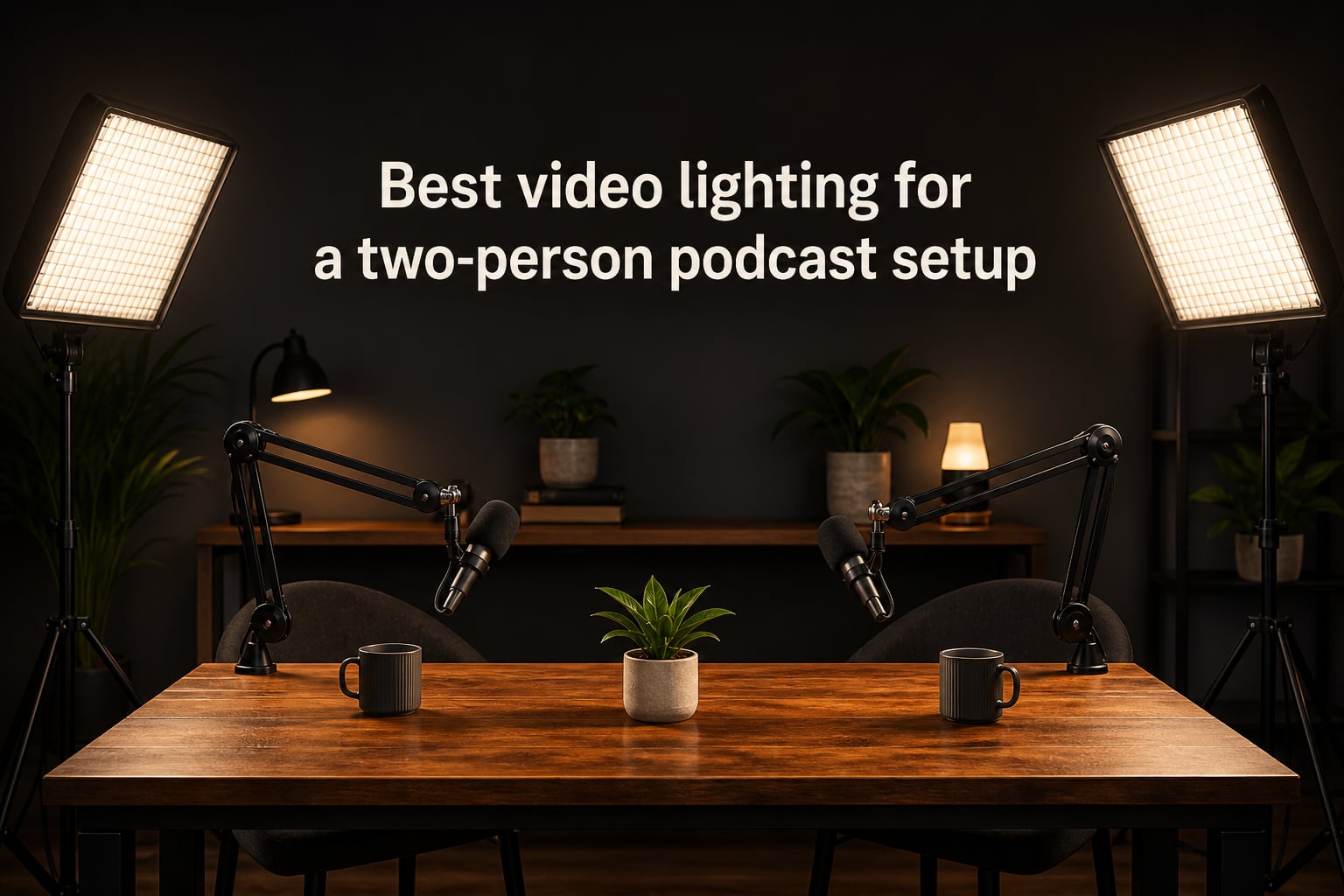 Best video lighting for a two-person podcast setup